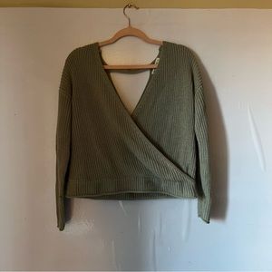 Green open back sweeter size large